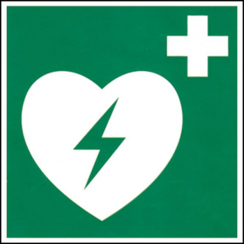 Hinweis-Schild Defibrillator / AED - Aufkleber