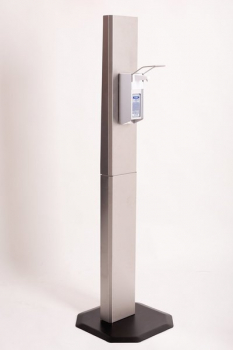 Hygiene-Tower mit Desinfektionsspender