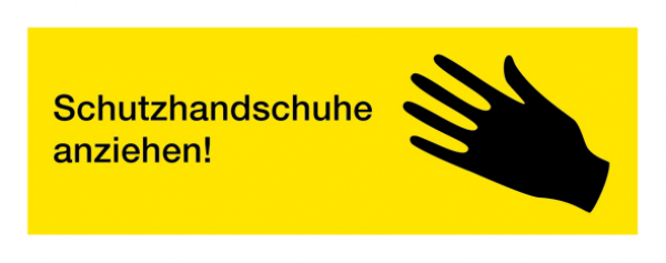 WM 0970 "Schutzhandschuhe anziehen"