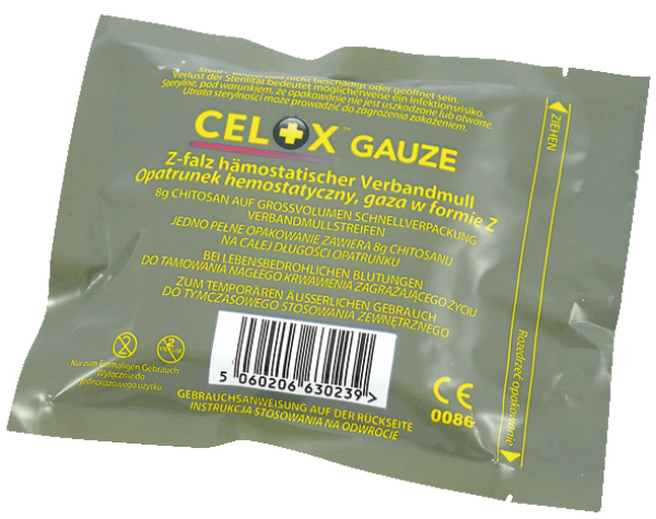 Celox Gauze gefaltet