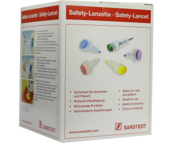 Sarstedt Safety-Lanzetten | Einmal-Stechhilfen | verschiedene Größen | 200 Stück